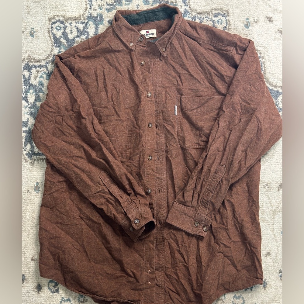 Woolrich Brown Wool Shirt